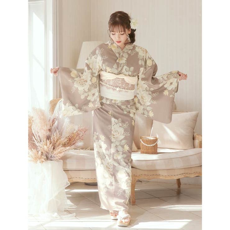 3点SET]アンティーク薔薇柄浴衣【YUKATA by dazzy 2025】の通販