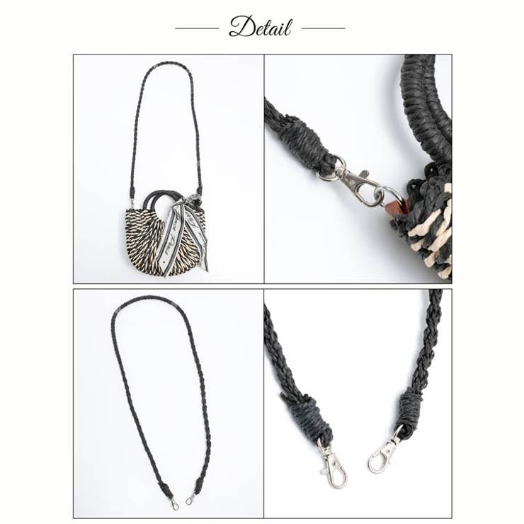 3wayスカーフ付きモノトーンかごバッグ | Dazzy | 詳細画像3 