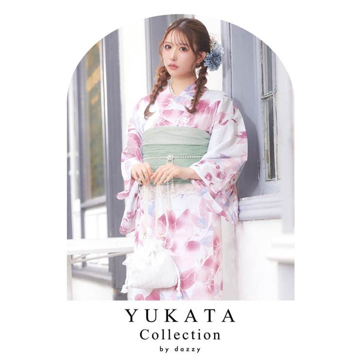 3点SET]ニュアンス水彩薔薇柄浴衣【2025年新作 YUKATA by[品番