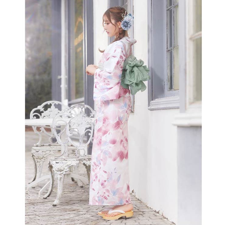 3点SET]ニュアンス水彩薔薇柄浴衣【2025年新作 YUKATA by[品番
