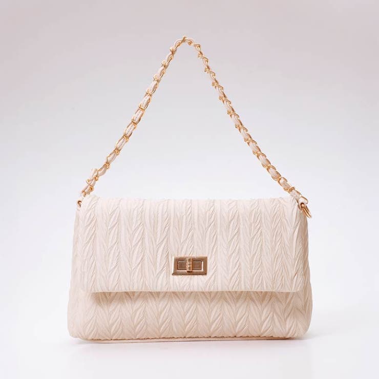 キルティングデザイン パーティーバッグ 2way] ギャザーキルティングモチーフハンド＆ショルダーバッグ