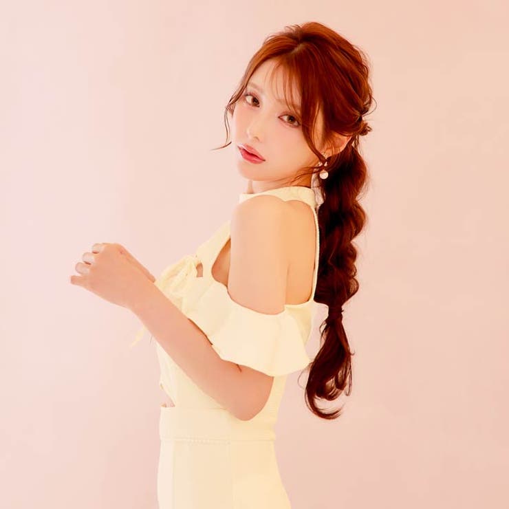 [SML 3サイズ展開]フロントジップアメスリカットフリルオフショルタイトミニド… | Dazzy | 詳細画像4 