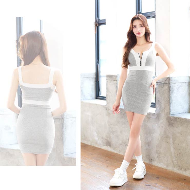 ノースリーブファスナータイトニットワンピース[カジュアル dazzy close… | Dazzy | 詳細画像13 