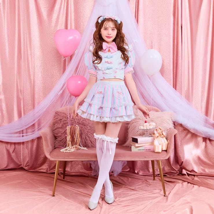 [4点SET]キャンディーフリルメイドコスチューム [ コスプレ | Dazzy | 詳細画像2 