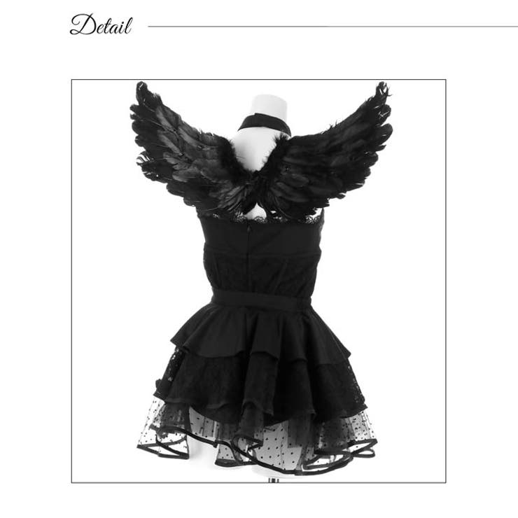 デビルコスチューム Lサイズ ブラック スウィートデビルコスチューム [品番：DY000033893]｜Dazzy（デイジー