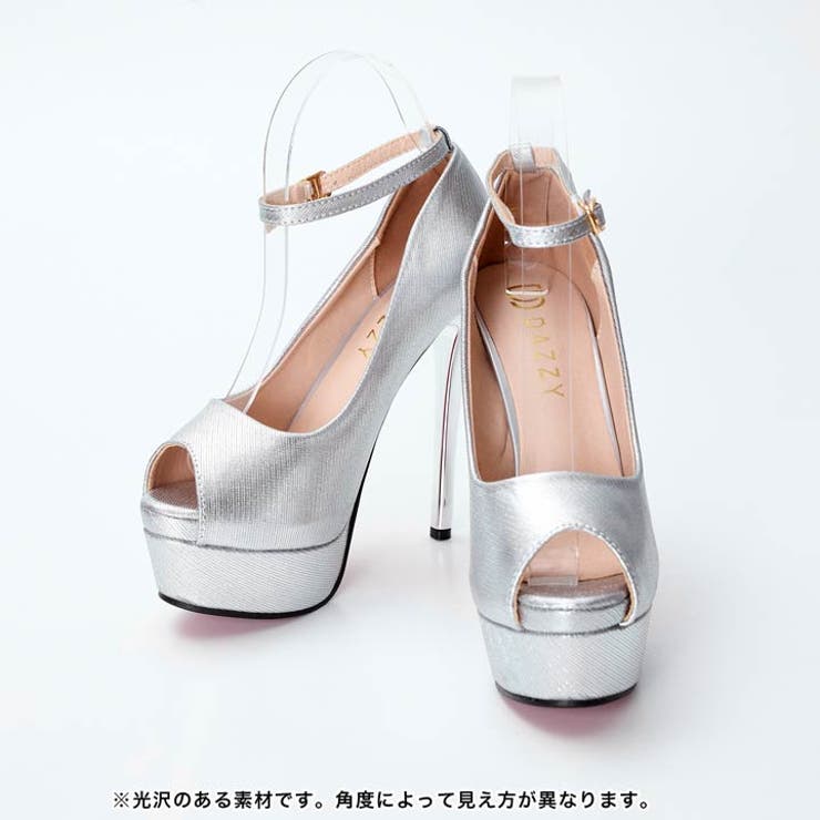 [13 5cmヒール]エレガント ラメストラップ | Dazzy | 詳細画像3 