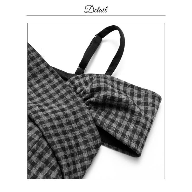 ウエストシアーアシンメトリーチェックオフショルタイトミニ丈キャバドレス[SML … | Dazzy | 詳細画像16 