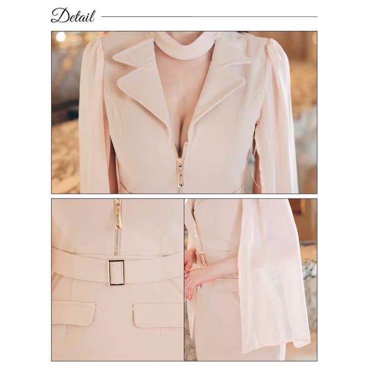 ファスナー テーラードカット スリーブ | Dazzy | 詳細画像15 