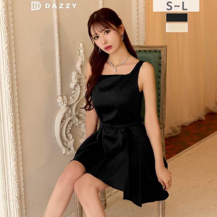 ワンカラー スクエア ノースリーブ | Dazzy | 詳細画像2 