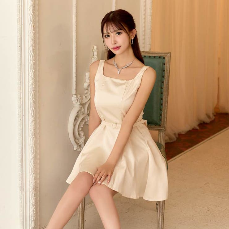 ワンカラー スクエア ノースリーブ | Dazzy | 詳細画像7 