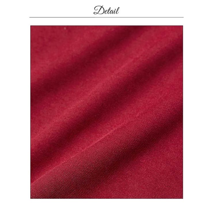 美谷間魅せVカットにビジューで視線を独占!!体型カバーするAラインミニ丈キャバド… | Dazzy | 詳細画像16 