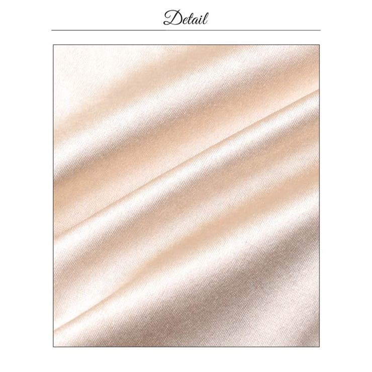 光沢サテンSEXYリボンワンショル美脚魅せスリットタイトロング丈キャバドレス | Dazzy | 詳細画像18 