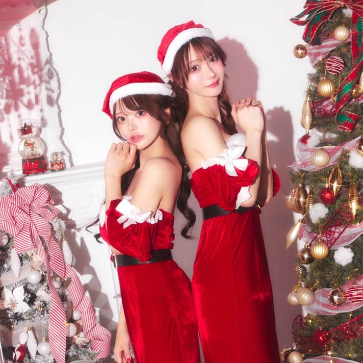 [3点SET]エレガントロングスリットサンタコス[2025サンタ/コスプレ] | Dazzy | 詳細画像9 