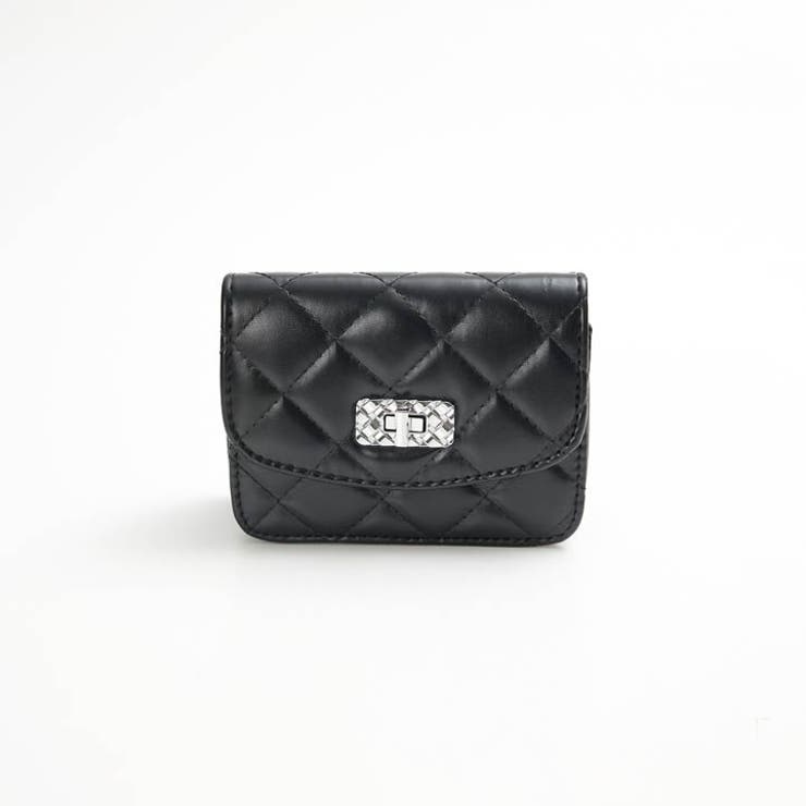 キルティングスクエアチェーンショルダーミニバッグ | Dazzy | 詳細画像4 