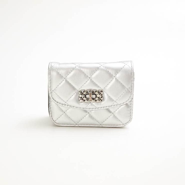 キルティングスクエアチェーンショルダーミニバッグ | Dazzy | 詳細画像5 