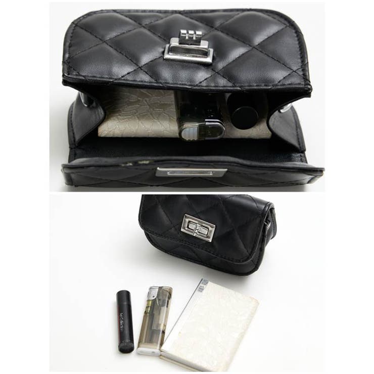 [2way]キルティングショルダーチェーンミニバッグ | Dazzy | 詳細画像10 