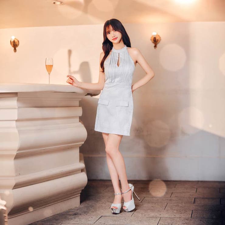 大人SEXYアメスリ×高級感サテンプリーツ胸元カットアウトタイトミニ丈キャバドレ… | Dazzy | 詳細画像7 