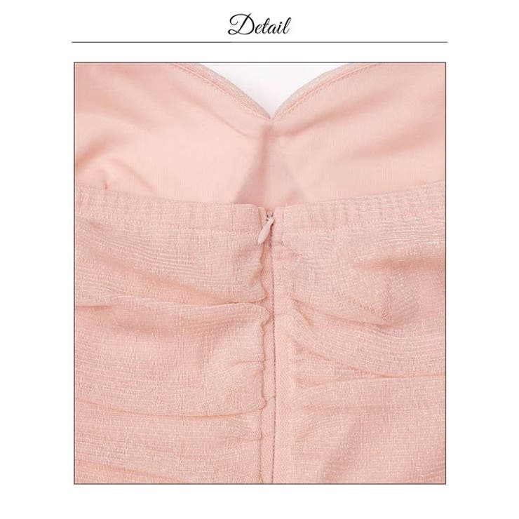 [明日花キララ着用]グリッターギャザーホルターネックタイトミニ丈キャバドレス[S… | Dazzy | 詳細画像19 