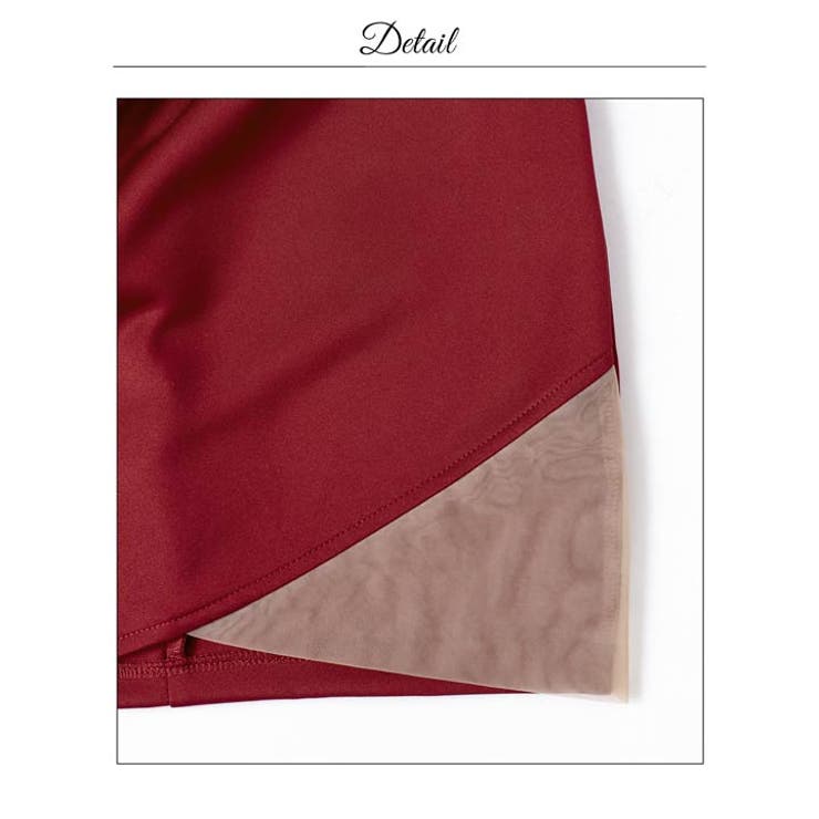 美くびれ魅せ叶うサイドシアービジューリボンコードタイトミニ丈キャバドレス[SML… | Dazzy | 詳細画像19 