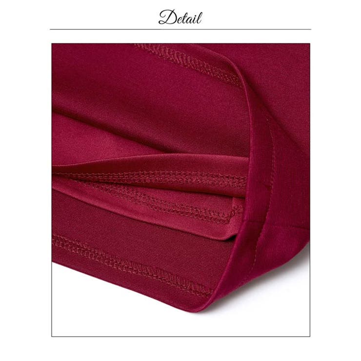 胸元リボンに視線集中チュール袖オフショルタイトミニ丈キャバドレス[SML 3サイ… | Dazzy | 詳細画像19 