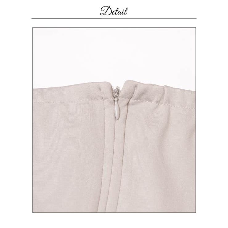 甘めセクシーな胸元リボン×華奢見せフリル袖タイトミニ丈キャバドレス[SML 3サ… | Dazzy | 詳細画像16 