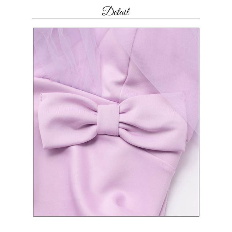 [明日花キララ着用]二の腕隠せる女神袖チュール×オフショルリボンのスリットロング… | Dazzy | 詳細画像15 