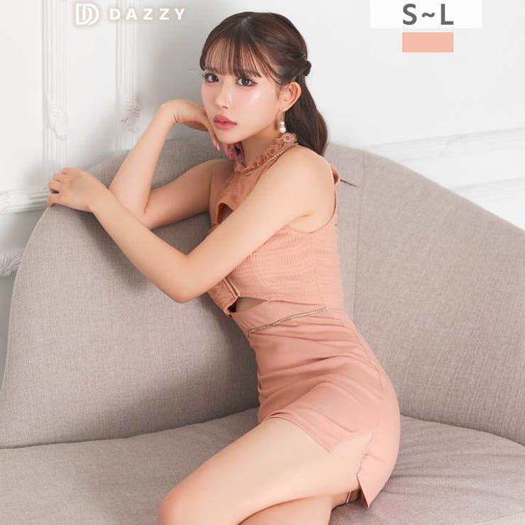 [伊藤桃々着用]色っぽ谷間魅せ叶う×ウエストカットがセクシーなビジューアメスリタ… | Dazzy | 詳細画像10 