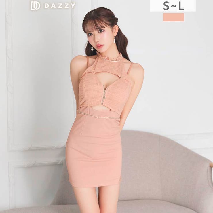 [伊藤桃々着用]色っぽ谷間魅せ叶う×ウエストカットがセクシーなビジューアメスリタ… | Dazzy | 詳細画像9 