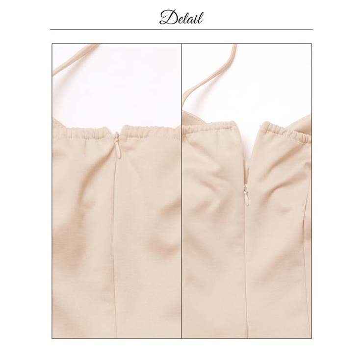 谷間魅せ×二の腕カバーリボンモチーフホルターコードオフショルタイトミニ丈キャバド… | Dazzy | 詳細画像17 