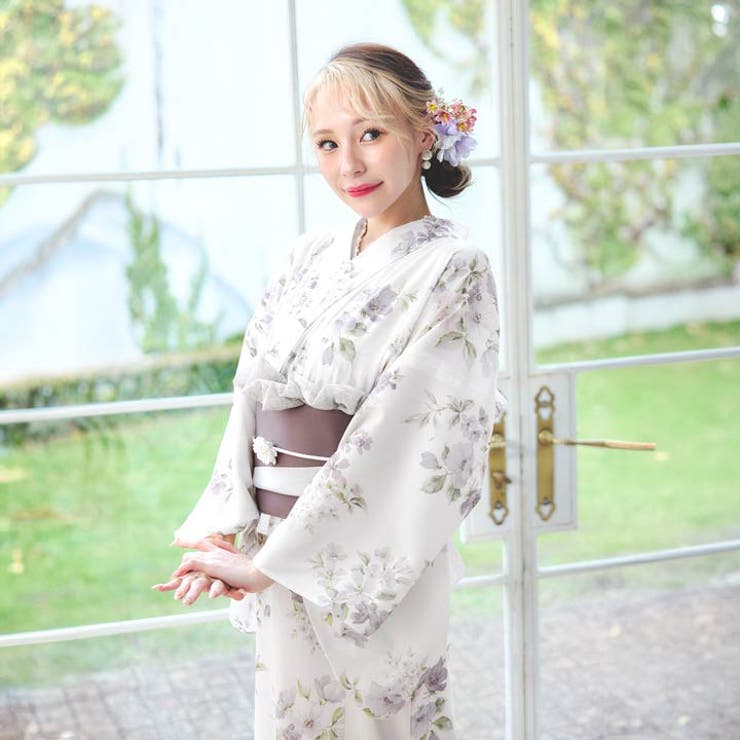 [3点SET][2way] 霞色小花柄浴衣【2026年新作 YUKATA | Dazzy | 詳細画像5 