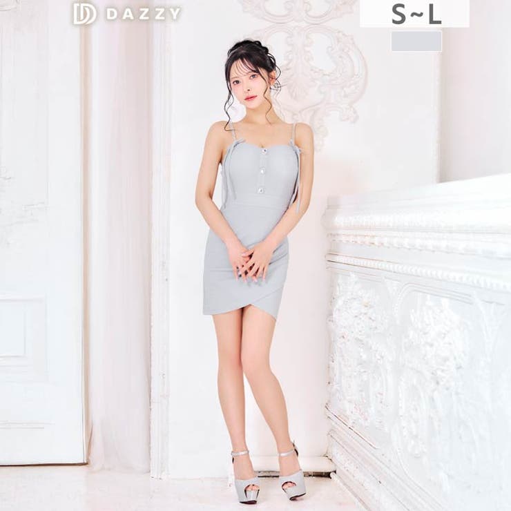 主役級ビジュー×胸元リボンでデコルテに視線釘付け♪上品なラメ生地が夜に映える美く… | Dazzy | 詳細画像1 