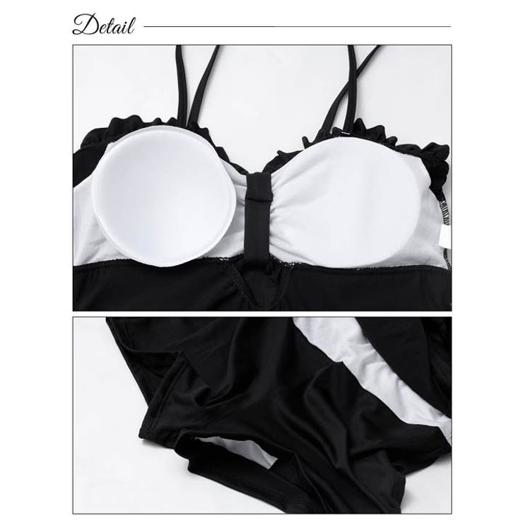 [2点SET]リボンフリル2wayシフォンボレロ付きワンピース 水着【dazzy… | Dazzy | 詳細画像13 