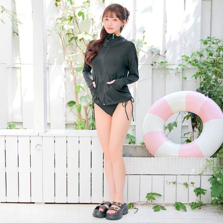 [単品]フード付きジップラッシュガード 水着【dazzy beach | Dazzy | 詳細画像14 