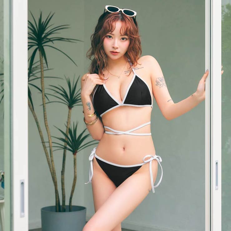 [2点SET]モノトーンストリングビキニ 水着【dazzy beach | Dazzy | 詳細画像3 