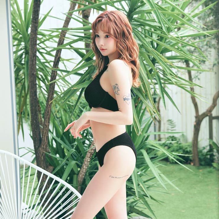 [2点SET]ゴールドチェーンホルターネックビキニ 水着【dazzy beach | Dazzy | 詳細画像4 