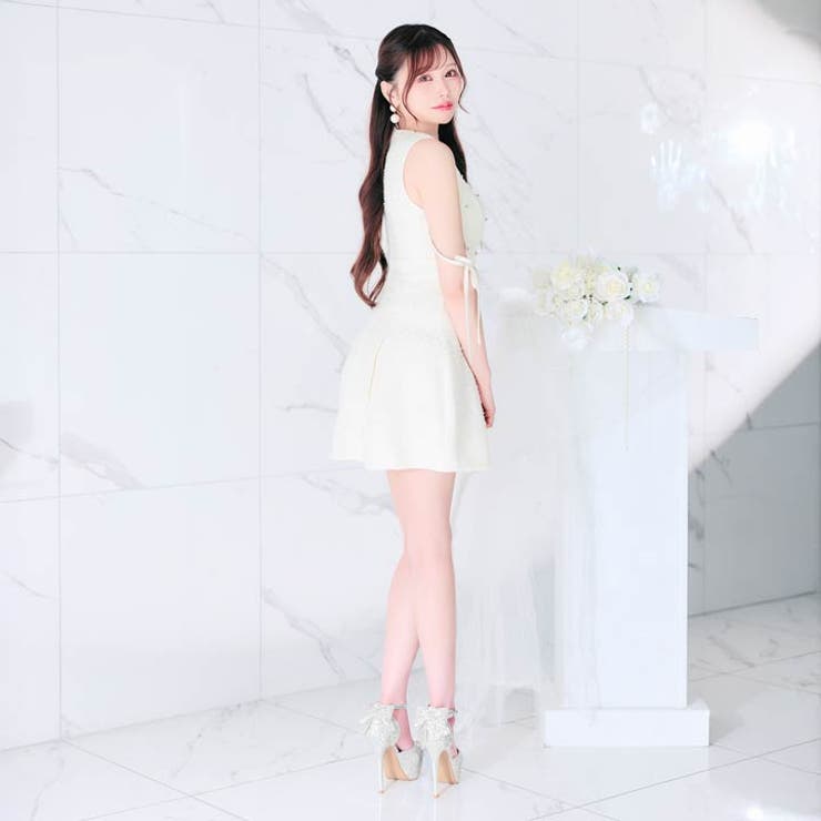 [12 5cmヒール]バックリボングリッターストラップキャバヒールパンプス[da… | Dazzy | 詳細画像11 
