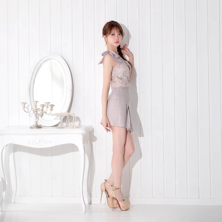 ワンショルリボンでデコルテ美人に♪ラベンダーの透明感と谷間ジップで大胆SEXYも… | Dazzy | 詳細画像10 
