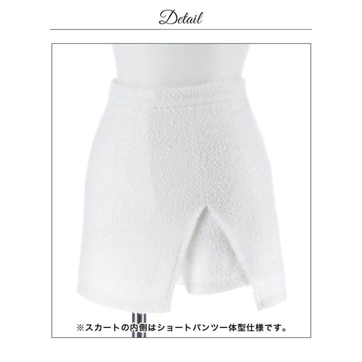 [伊藤桃々着用]キラキラビジューが可愛い襟付き谷間ジップタイトミニ丈セットアップ… | Dazzy | 詳細画像12 