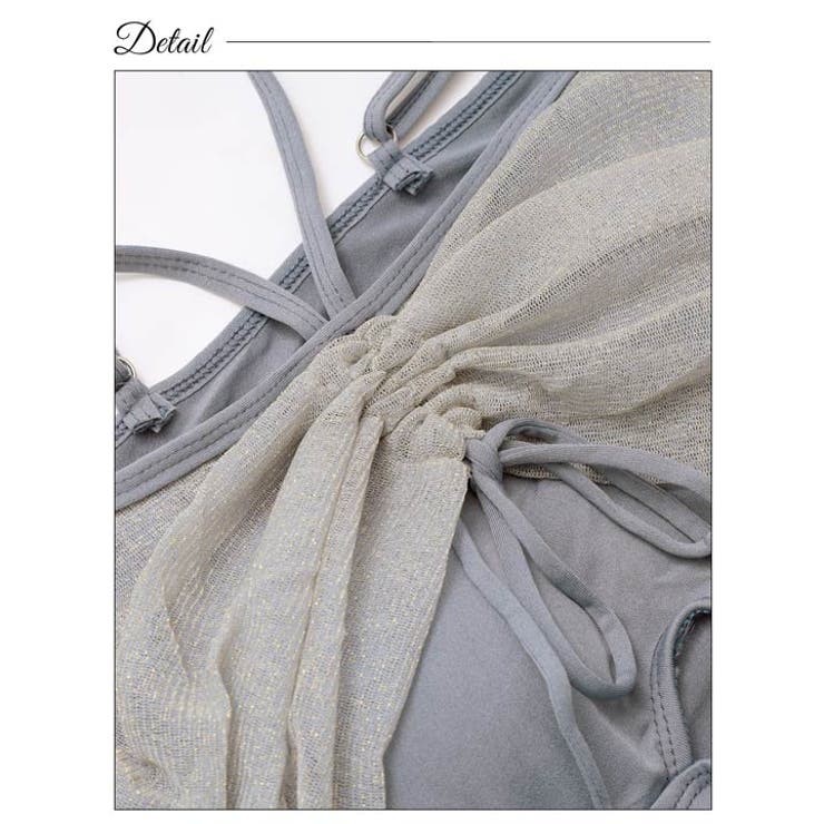 オフショルギャザー長袖フリルワンピース 水着【dazzy beach | Dazzy | 詳細画像14 