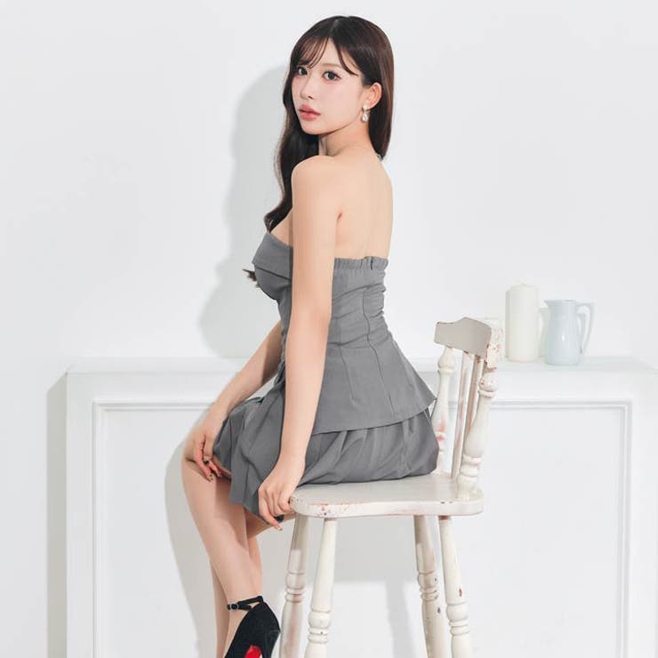 [伊藤桃々着用]Y2K風サイドジップ×細見えプリーツセットアップAラインミニキャ… | Dazzy | 詳細画像12 