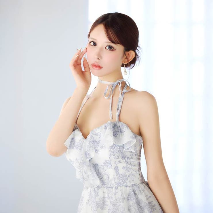 [伊藤桃々着用]大人気トワルドジュイ×華奢ホルター♪色っぽ肌魅せAラインミニ丈キ… | Dazzy | 詳細画像5 