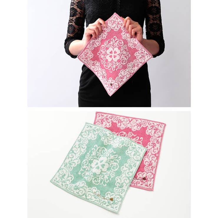 ハンカチ エレガント ジャガード織り | Dazzy | 詳細画像5 