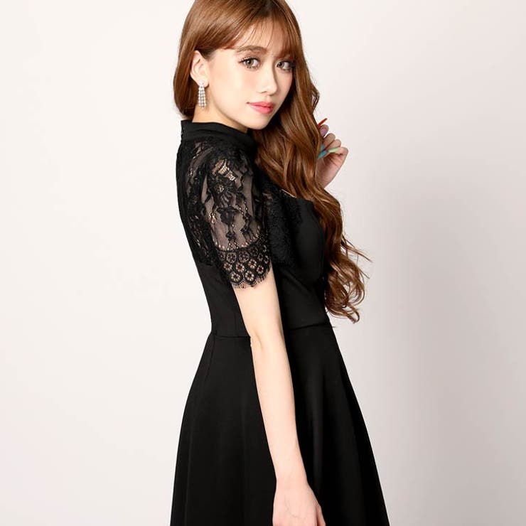 ドレス 黒 シースルー デイジー - スーツ・フォーマル・ドレス