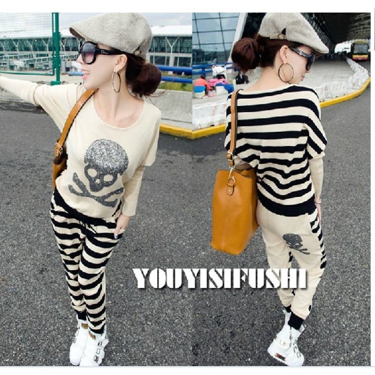 海外セレブファッション ドクロデザインボーダー柄ニットドルマン袖セットアップ 品番 Cp Dearheart ディアハート のレディースファッション通販 Shoplist ショップリスト 海外セレブファッション ドクロデザインボーダー柄ニットドルマン袖セットアップ 品番 Cp Dearheart ディアハート のレディースファッション通販 Shoplist ショップリスト