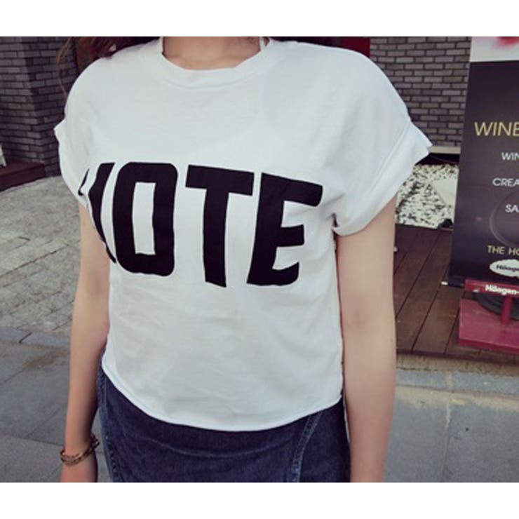 ★韓国ファッション♪プリントショート丈カットソー★2015春夏新作 | DearHeart | 詳細画像3 