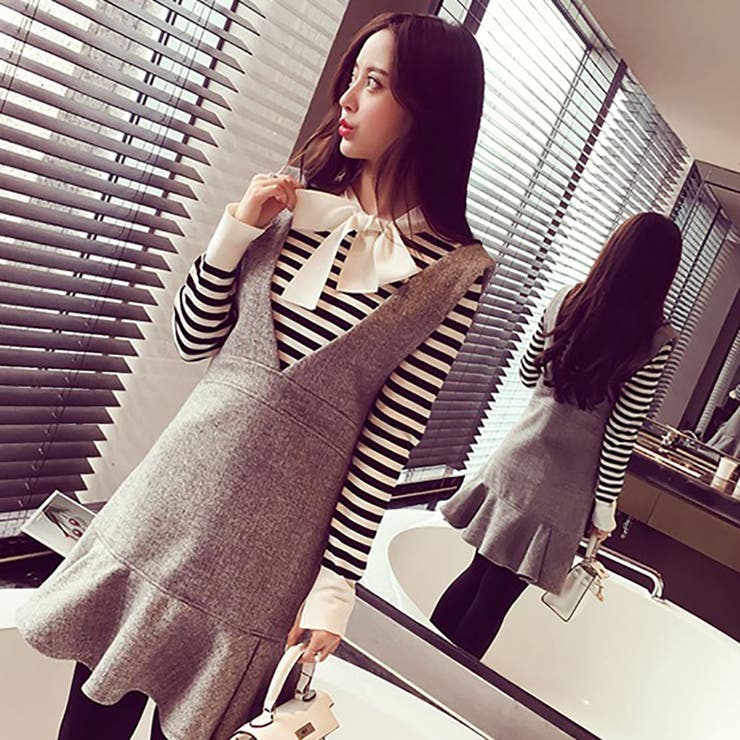 韓国ファッション リボンデザインカットソー 16秋冬新作 品番 Cp Dearheart ディアハート のレディース ファッション通販 Shoplist ショップリスト