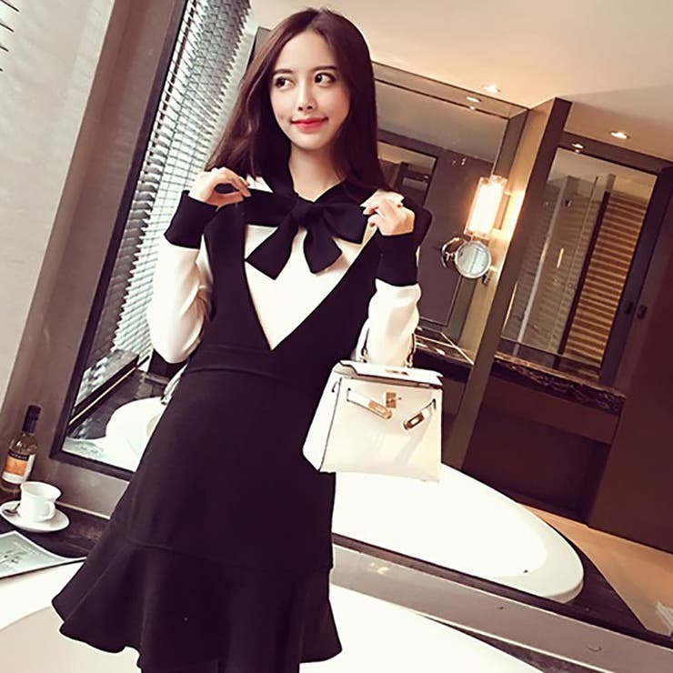 韓国ファッション リボンデザインカットソー 16秋冬新作 品番 Cp Dearheart ディアハート のレディース ファッション通販 Shoplist ショップリスト