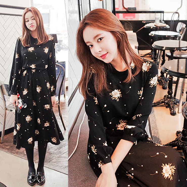 トレンドファッション 花柄ロングワンピース 16 秋冬新作 品番 Cp Dearheart ディアハート のレディースファッション通販 Shoplist ショップリスト