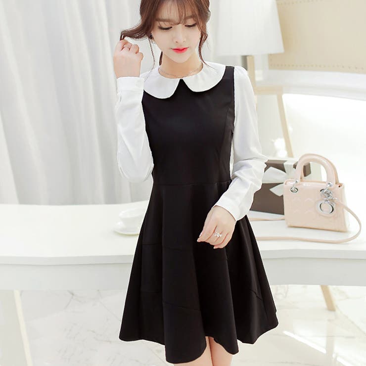 トレンドファッション 襟付切替ワンピース 16秋冬新作 品番 Cp Dearheart ディアハート のレディース ファッション通販 Shoplist ショップリスト