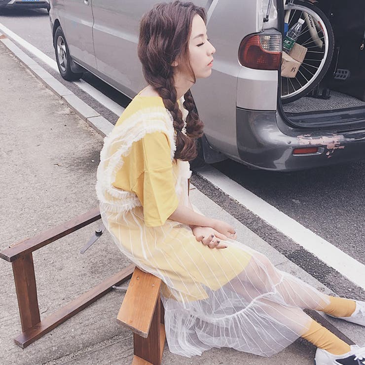 トレンドファッション シースルーチュールノースリーブワンピース 17春夏 新作 品番 Cp Dearheart ディアハート のレディースファッション通販 Shoplist ショップリスト